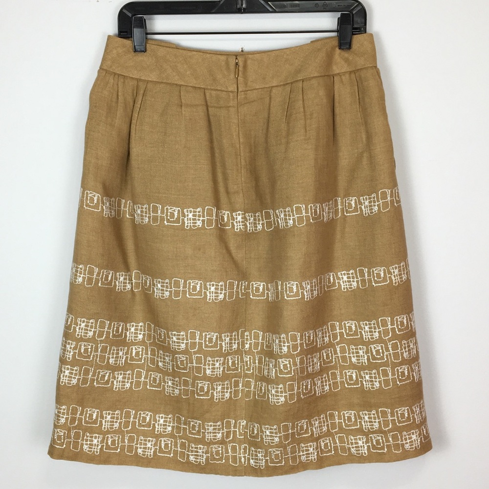 Vintage Y2K LIDA BADAY Linen Skirt with embroidery - Picture 5 of 15